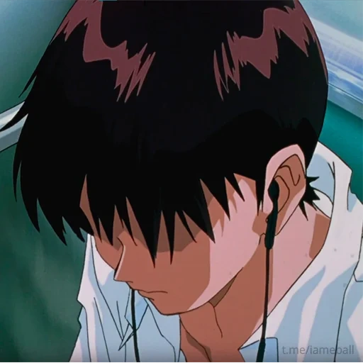 evangelista, icary, evangelhos de quadrinhos, animação evangelion, icary está chorando