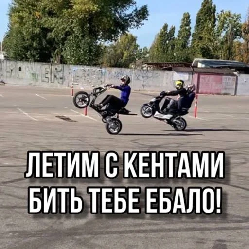 moto, skuterets, skateboarders, cadre de cyclomoteur, scooter