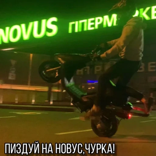moto, humano, motocicleta, stant scooter, truques de motocicletas