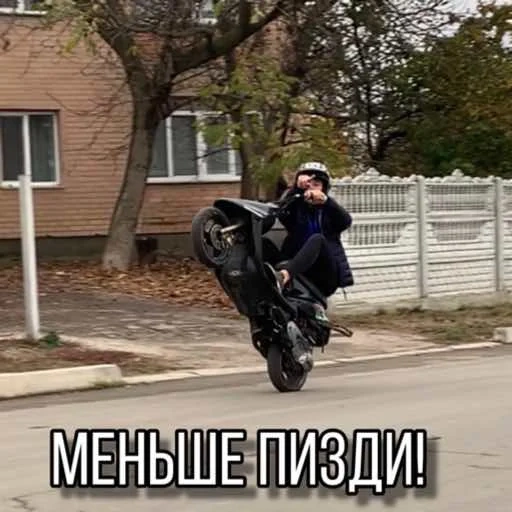 moto, humano, garoto, motocicleta, stant moped