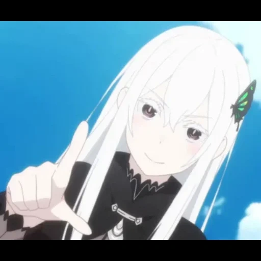 anime girl, echidna re zero, personaggio di anime, re zero witch agopuntura, re zero life zero to alternative world