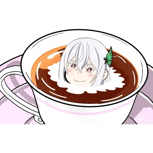té de anime, café de anime, meme de comida de anime, archivos de iichan, buenos días anime