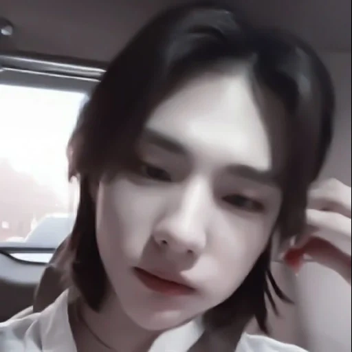 asiático, o rosto de weibay, com hyun-jin, um garoto bonito, cortes de cabelo asiáticos