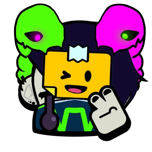 zumbi, ícone ok, brawl stars pins, estilo von de marshmallow