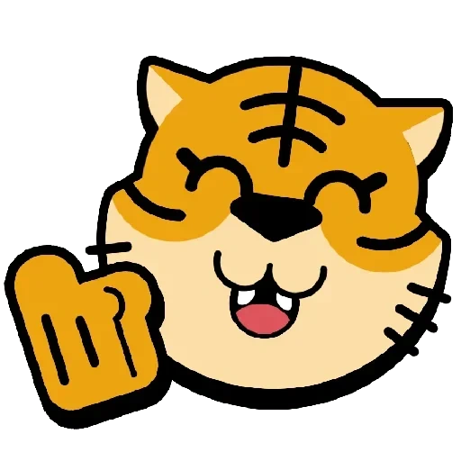 tigre emoji, stelle di rissa, tiger smimik, test braval, tiger smiley vector