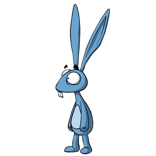 harvey hare, the blue rabbit, das wort kaninchen, blaues kaninchen cartoon, misha cartoon das blaue kaninchen
