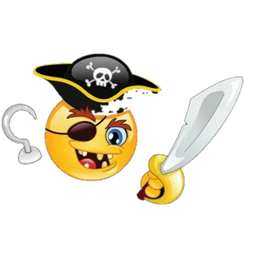 pirata, pirate, эмоджи пират