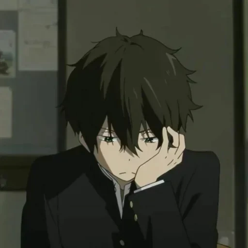 imagen, ideas de anime, anime lindo, houtarou oreki, personajes de anime