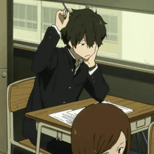 hyouka, diagram, kreativitas anime, anime learning, karakter anime