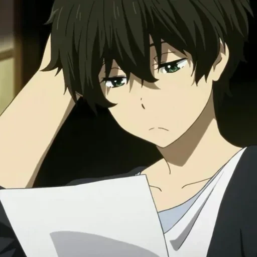 immagine, oreki hotaaro, oreki houtarou, bellissimo anime, personaggi anime