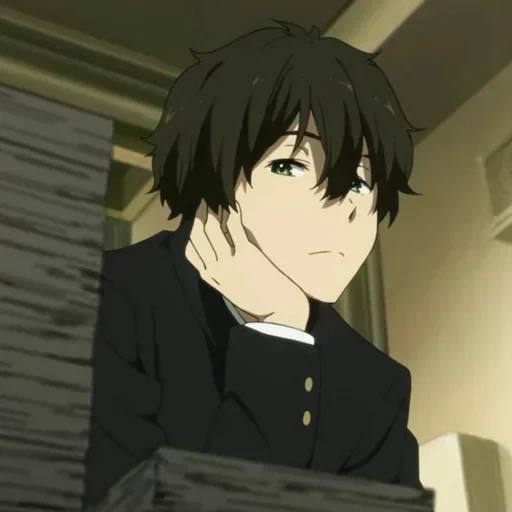 anime kuna, les gars de l'anime, bel anime, personnages d'anime, captures d'écran hyouka hotaro