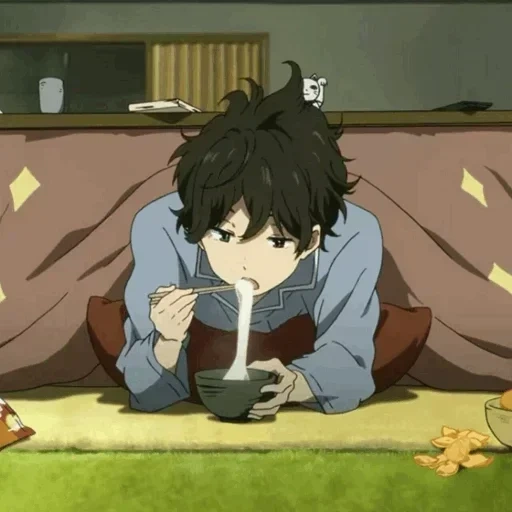 anime, image, oreki hotaro, oreki houtarou, hotaro oreki somnolent