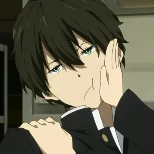 foto, anime pessoal, oreki hotaro, anime boys, personagens de anime