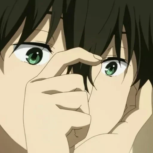 foto, anime fofo, khotaro orek, personagens de anime, anime khotaro oreki