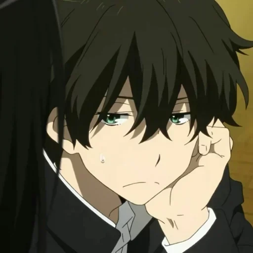 imagen, khotaro orek, oreki houtarou, personajes de anime, khotaro oreks sole