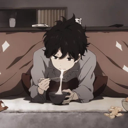 anime, immagine, idee anime, personaggi anime, khotaro oreki anime coffee