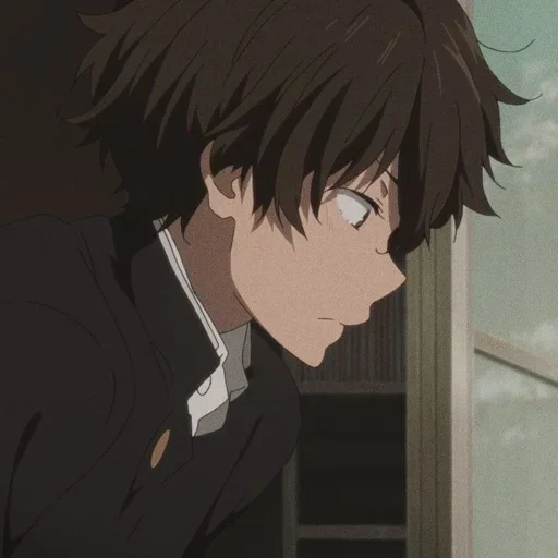 picture, oreki houtarou, anime characters, hyouka hotaro orek, khotaru oreks aesthetics