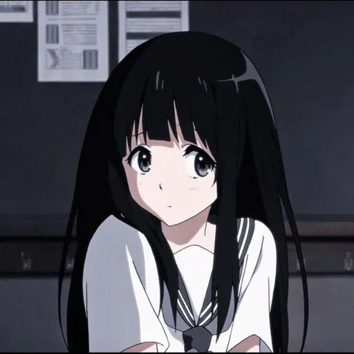 diagram, heca chitanda, anime girl, anime chitanda, karakter anime