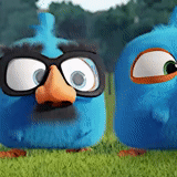 angry birds, engriberz blue bird, angry birds blue transmission gemälde serie, angry birds blue mobility painting serie stills, angry birds shaggy staffel 1 episode 12