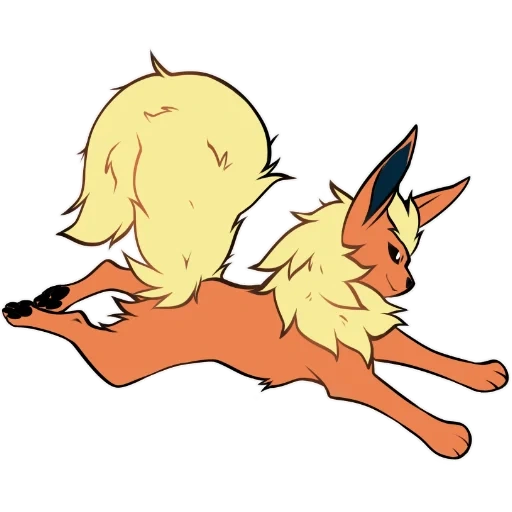 eeevee, pokemon, flareon pokemon, pokemon flareon of attack, fiery type pokemon