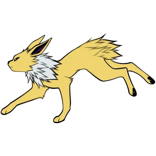 animação, pokemon, pokemon de lado, jolteon pokemon go, pokemon amarelo