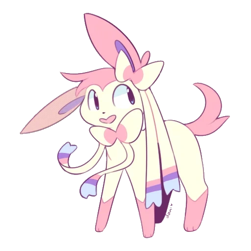 sylveon pokemon, maravilhoso bebê sylveon, monstro do bolso de silveon, silveon pokemon go, padrão de monstro de bolso fofo