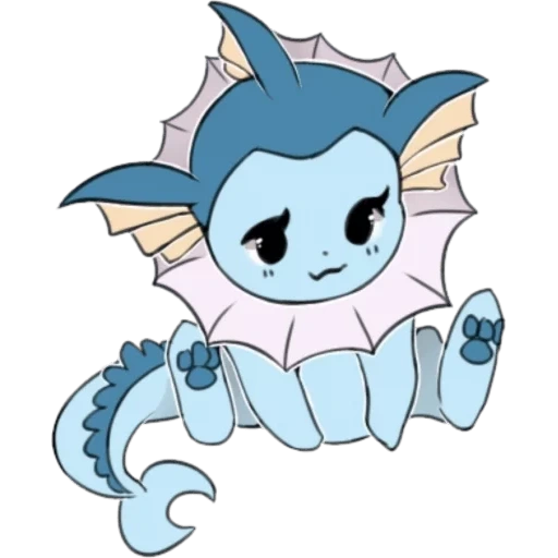 vaporeon chibi, pokemon vaporeon, pokemon vaporeon chibi, simpatici motivi di pokemon, kawaii pokemon vaporeon chibi