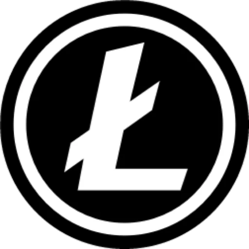 litecoin, logotipo de lightcoin, símbolo de la cohina, icono de luz de luz, icono de luz de luz