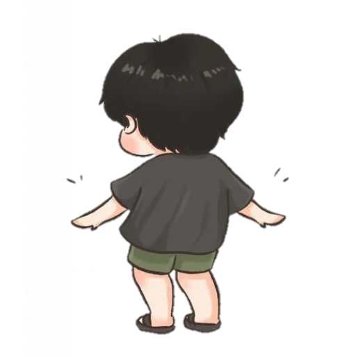 image, bts chibi, taegi chibi, bts fanart, jungkook chibi