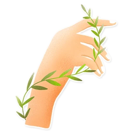 hand, plant, hand with flowers vector, palms folded together by flowers
