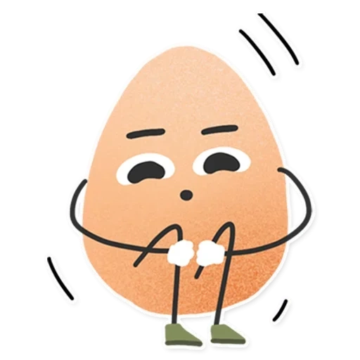 telur, emoji, anak, karakter telur