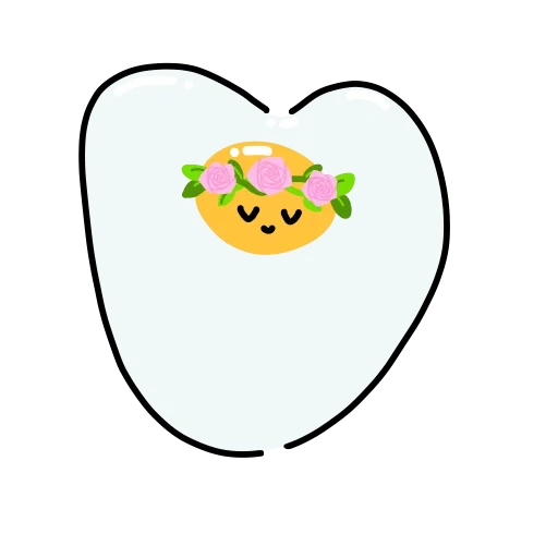 egg, clipart, cute badges, coloring persimmon, lovely fruits coloring