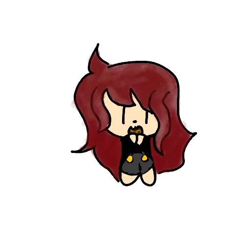 chibi, pessoas, personagem, personagem de anime, garota vampira de desenho animado