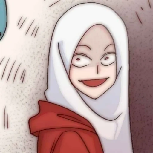 asia, anime, wanita muda, anime kartun, anime hijab sakura