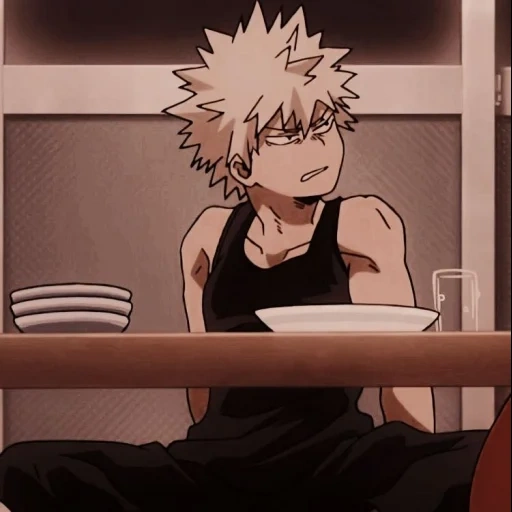 bakugo, anime bakugo, bakugo katsuki, anime katsuki bakugo, bakugo katsuki detrás de vidrio