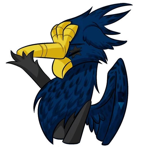 птица, маркроу, синий утенок, мифические существа, вымышленный персонаж