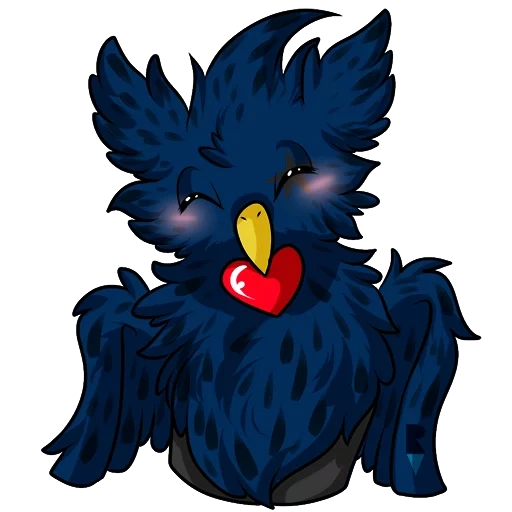 oiseau, canard bleu, canard bleu, pokémon murrrow, oiseau bleu bleu