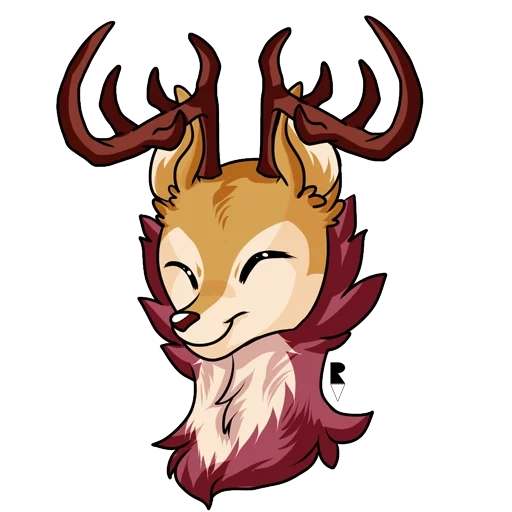 deer, anime, tyrrel fox, demon timo, fan art animals