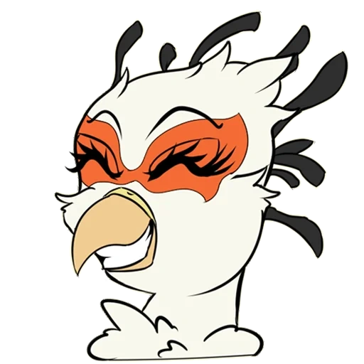 eule, anime, ein wütender hahn, das emblem des bösen hahns, boggart owl schwarzer freitag