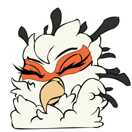 owl, anime, rooster, an angry rooster, the emblem of the evil rooster