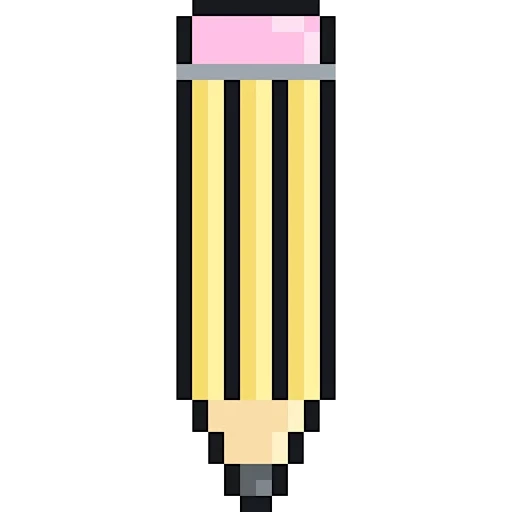 lápiz, oscuridad, píxel de lápiz, lápiz de píxeles, el lápiz es verticalmente