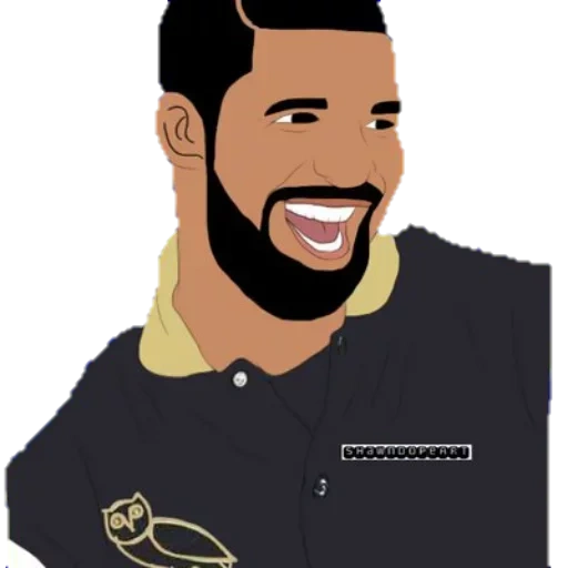 hommes, drake art, vecteur drake