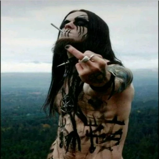 shagrat, egor letov, furze group, satanic art, black metalists long hair