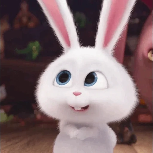 boule de neige de lapin, la vie secrète des animaux de compagnie, little life of pets bunny, petite vie des animaux de compagnie lapin, lapin snowball secret life of home 2