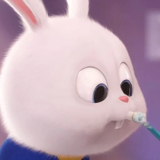 bunny, baby bunny, cute little rabbit, pet's secret life 2 snowballs, the secret life of pets 2 rabbit snowball