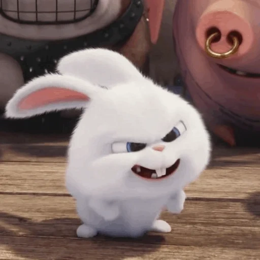 rabbit irritado, rabbit do mal, a vida secreta dos animais de estimação, little life of pets rabbit, vida secreta de animais de estimação hare snowball