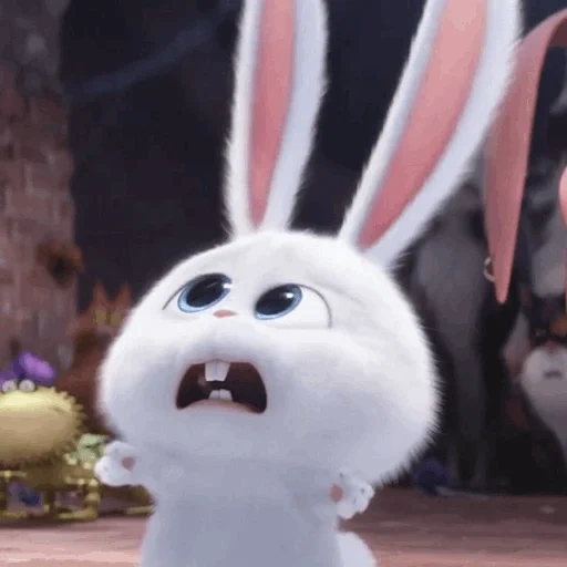 bola de nieve de conejo, conejo dibujos animados vida secreta, vida secreta de la mascota, vida secreta de la mascota 2, vida secreta del conejo mascota