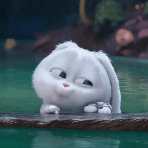 bola de nieve de conejo, conejo de vida mascota, vida secreta de la mascota 2, la bola de nieve secreta de la vida de la mascota, vida secreta del conejo mascota