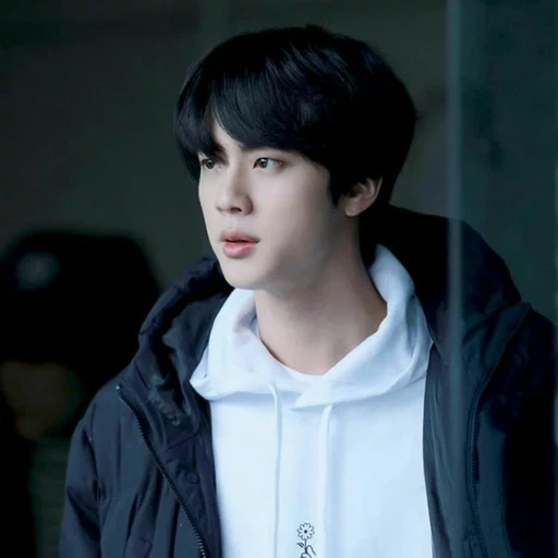 chong guo, bts jin, zheng zhongguo, cabelo preto de jin xiuzhen, cabelo preto de jin xiuzhen