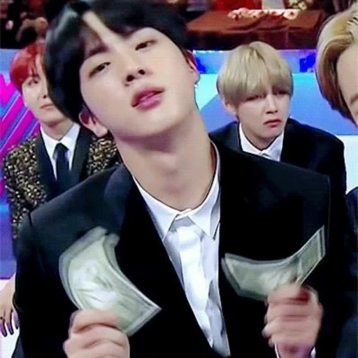 bts jin, jimin bts, anak laki laki bangtan, uang uang bts, pidato bts mma 2018